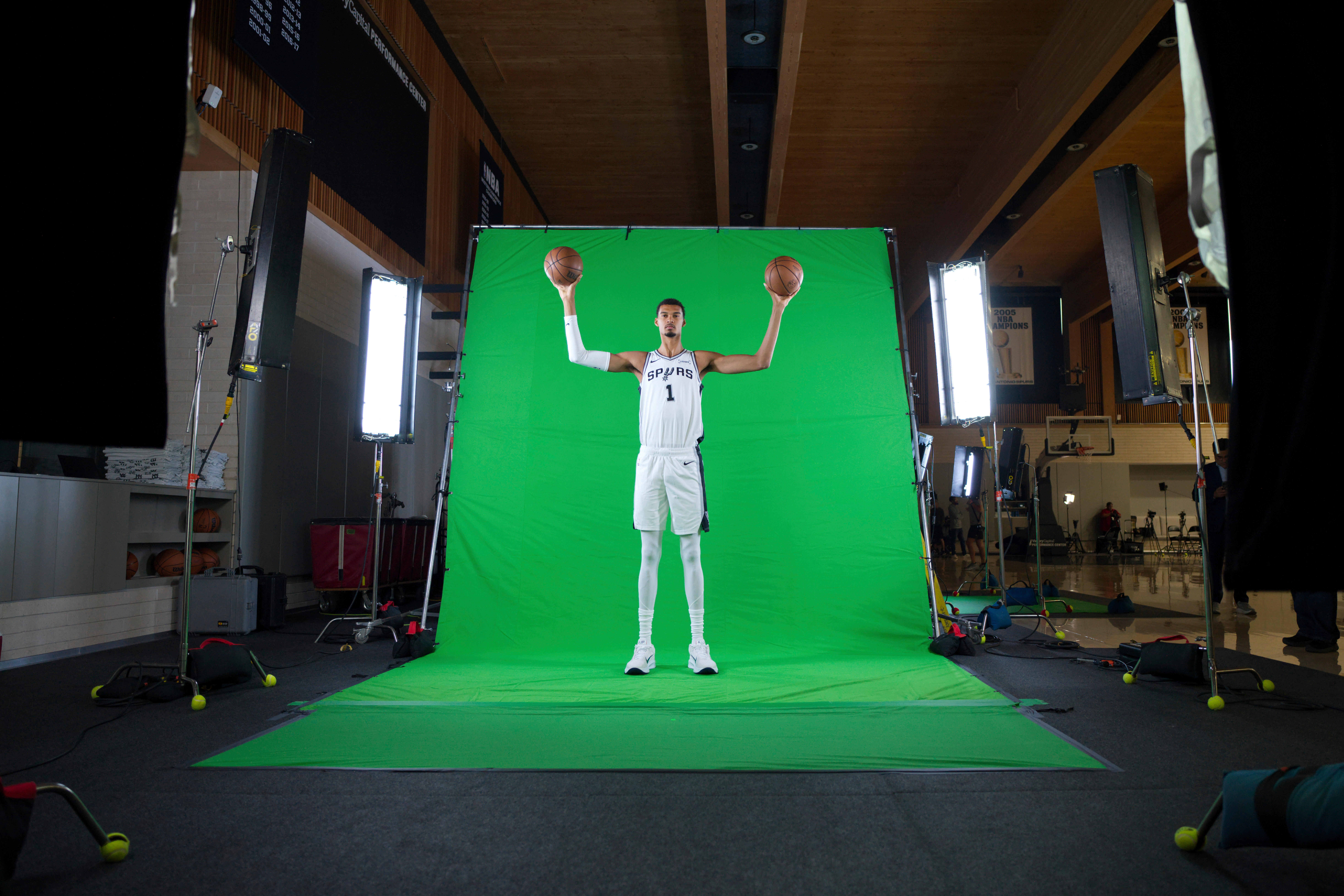 Spurs Media Day Basketball