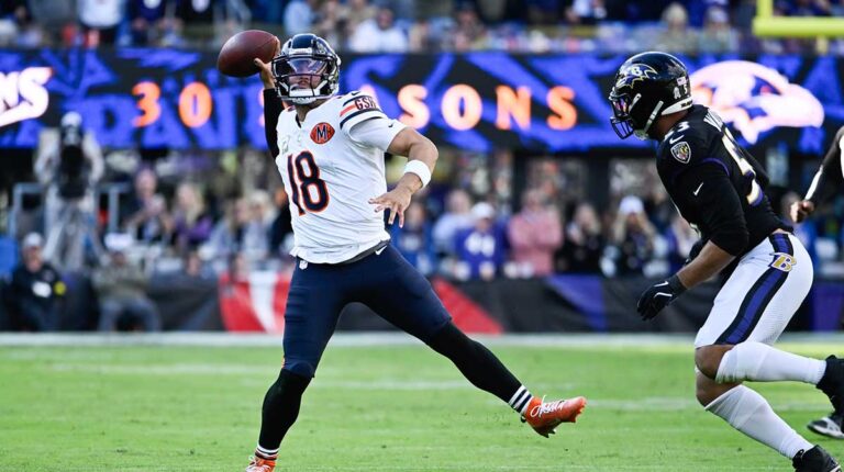 Bears-quarterback-Caleb-Williams-attempts-to-throw-a-pass