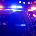 Police units responds to the scene of an emergency.