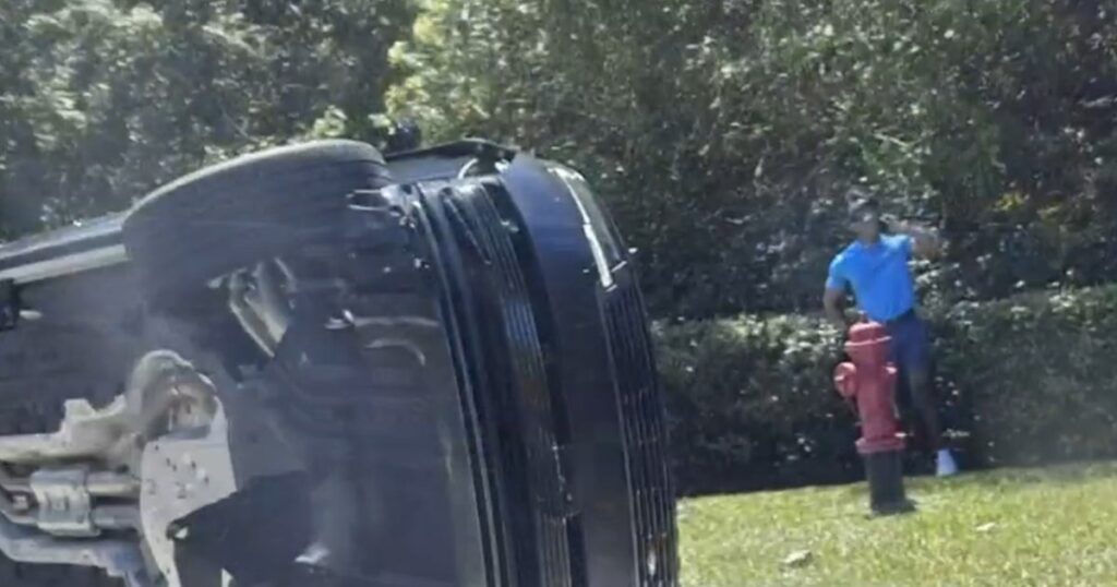 cbsn-fusion-tiger-woods-charged-with-dui-after-rollover-crash-in-florida-thumbnail